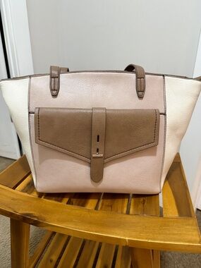 Women's Tote Bag by Liz Claiborne Cream & Brown